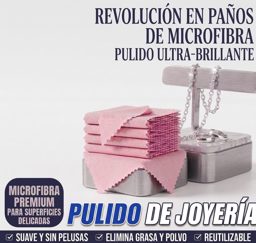 50 Pcs. Paño Cuidado de Joyería
